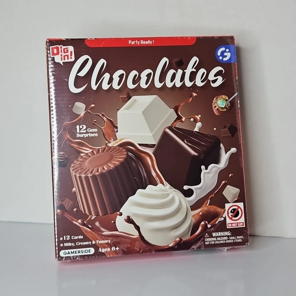 Chocolate Party Game Set - Brown and White